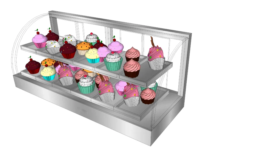 showcase o vitrina de dulces 