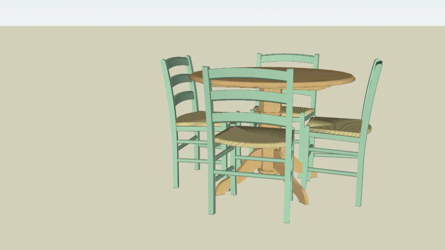 round table and chairs