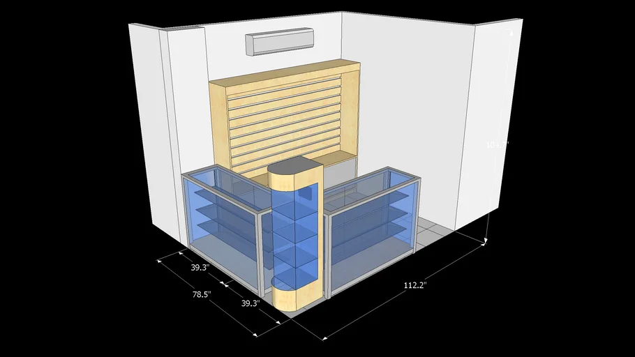 SLATWALL,DEMO BOARD & GLASS SHOWCASE