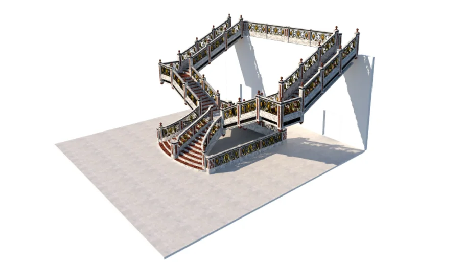 Neoclassic Staircase based off Titanic's Staircase