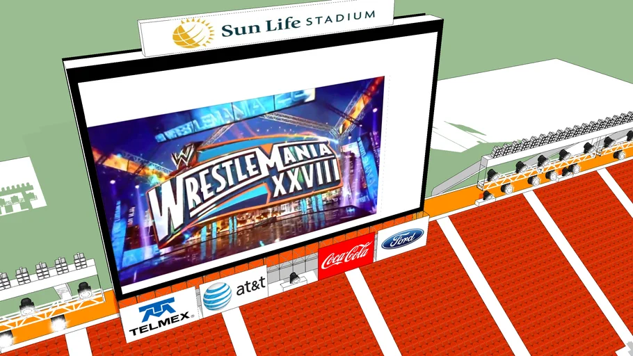wrestlemania xxviii hd stage arena