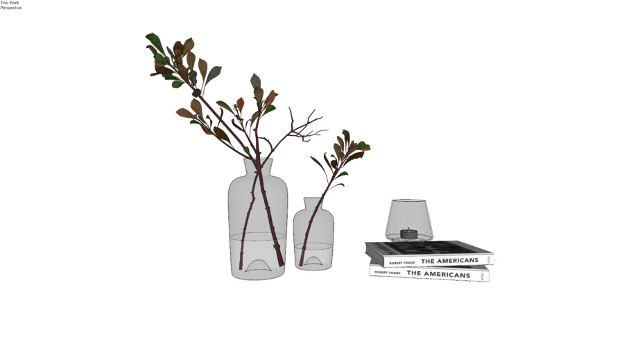 DECORAÇÃO | Vasos plantas e Livros com Suporte Vela