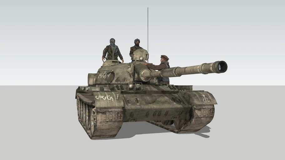 Afghanistan T-55 Main Battle Tank Set 01