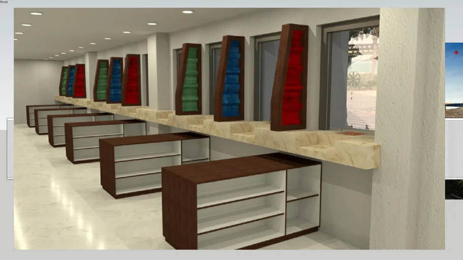 Ticketing Counter Partition