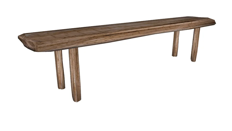 old wood bench