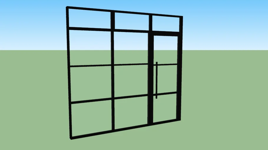 Porta Metal Preto