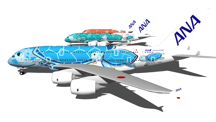 ANA Airbus A380-800 'Flying Honu' Special Livery (2019) (Wi