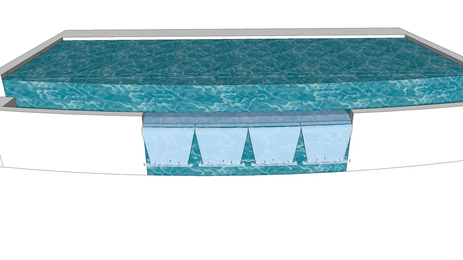 Pool with Waterfall