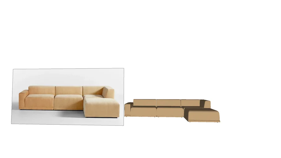 FAIBLE SECTIONAL CB2