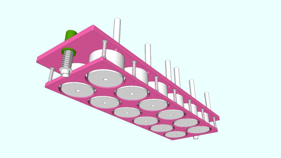 Cutting station, for liquide filling and sealing cup machine