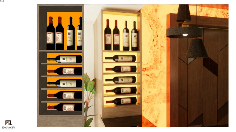 Wine Rack Display Cabinet