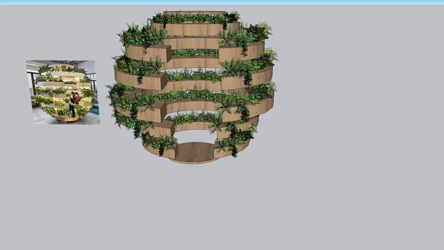 Live Plant Seating Pod