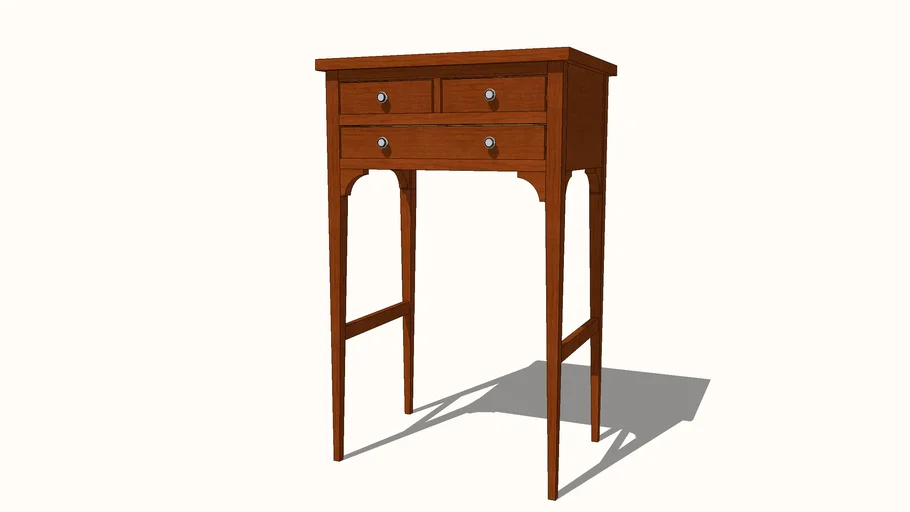 Georgian 3 drawer Side Table