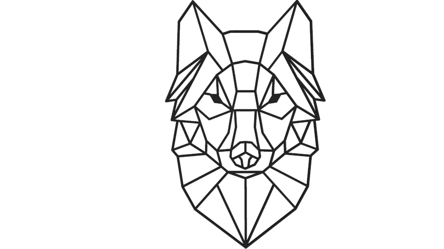 Wall art wolf
