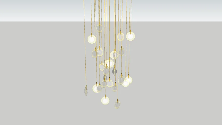 Lens Glass Pendant Lamp