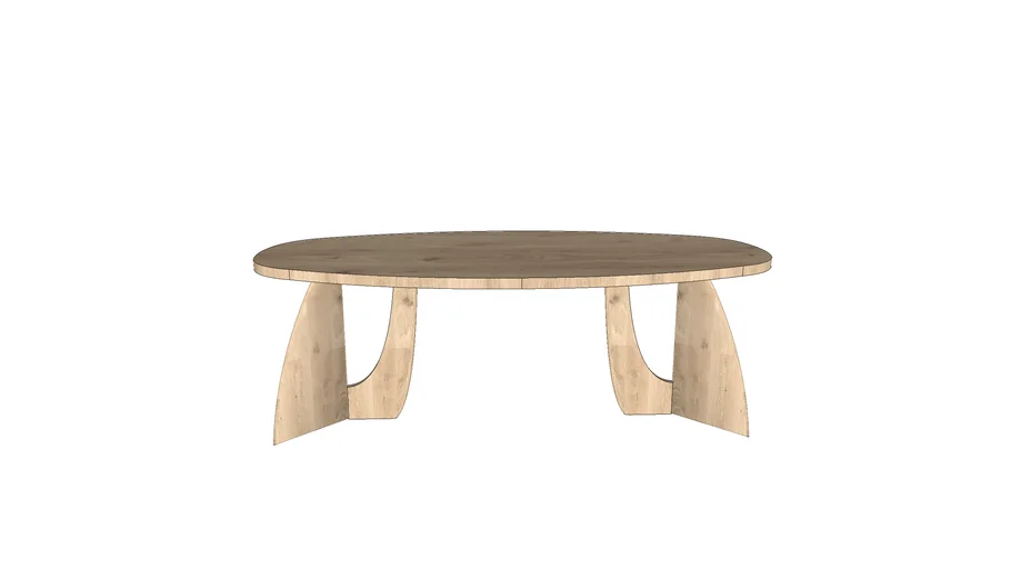 Table du sud x Art in return eettafel hout 220x110 cm
