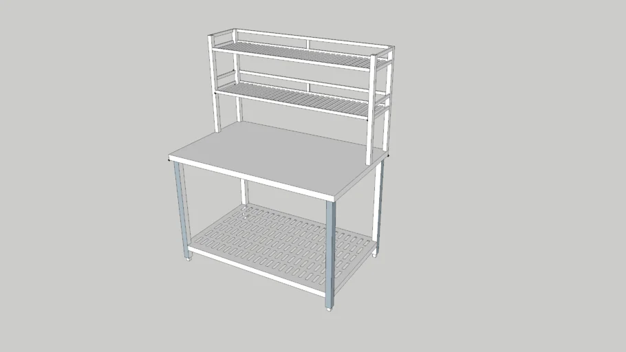 Industrial Kitchen Table #2 | 3D Warehouse