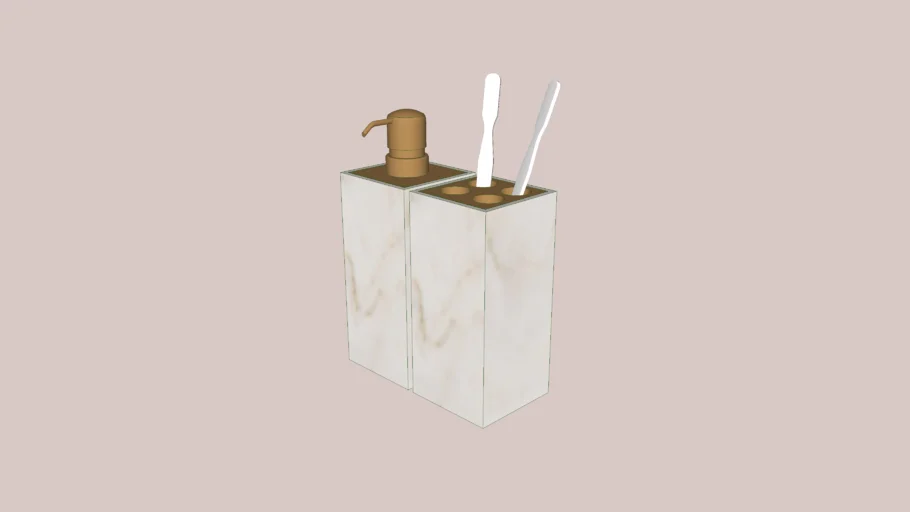 Saboneteira + porta escova 02