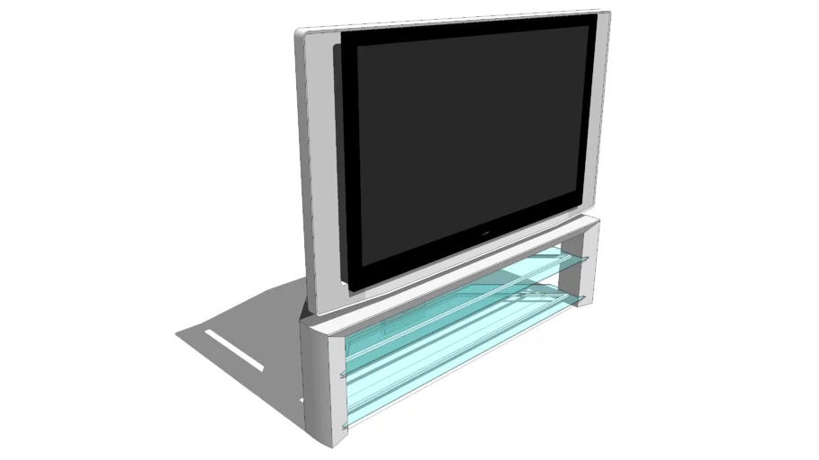 60" Widescreen Rear Projection TV w/Stand