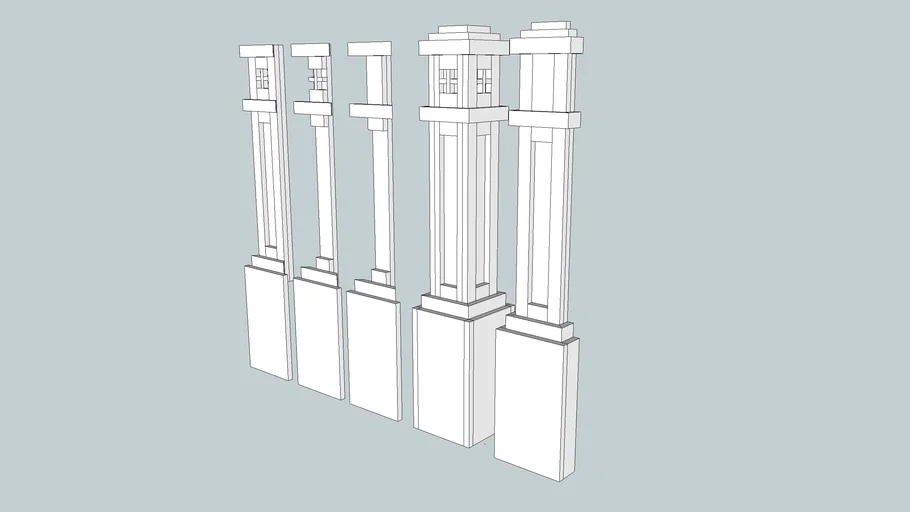Mission Style Newel Post