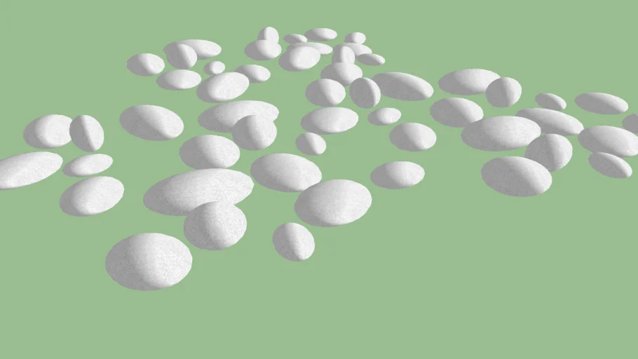 Seixo rolado branco - Pedra Jardim