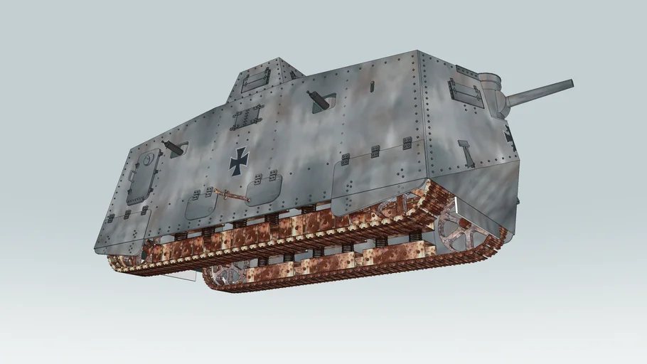 Sturmpanzerwagen A7V tank (AV7 一戰德國坦克)