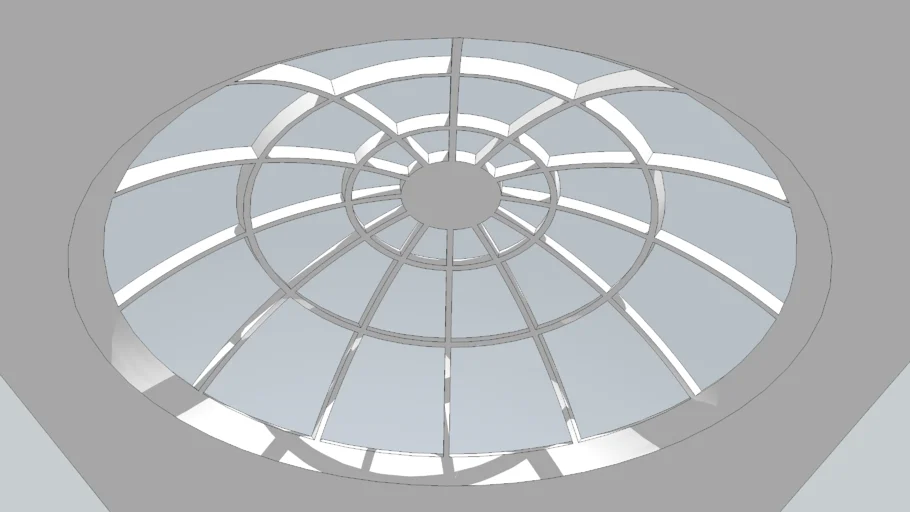 glass-windowed dome
