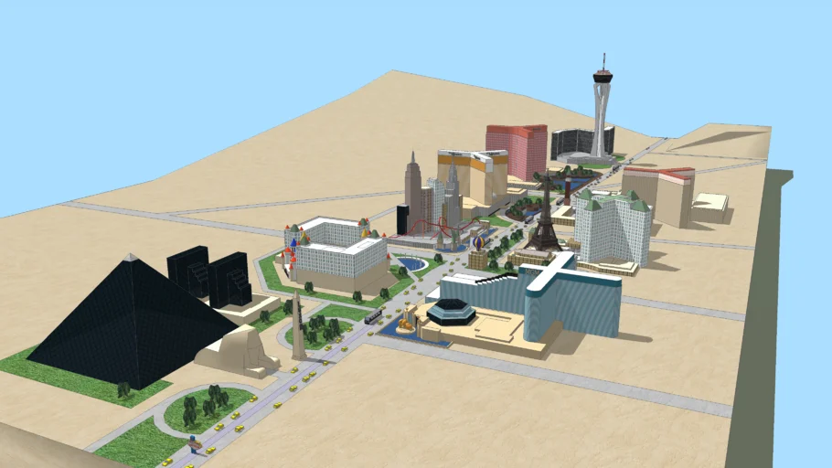 Las Vegas - The Strip - Really Detailled