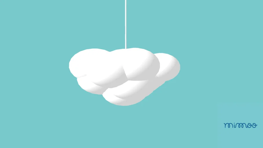 LUMINÁRIA PENDENTE NUVEM FLUFFY - MIMOO TOYS