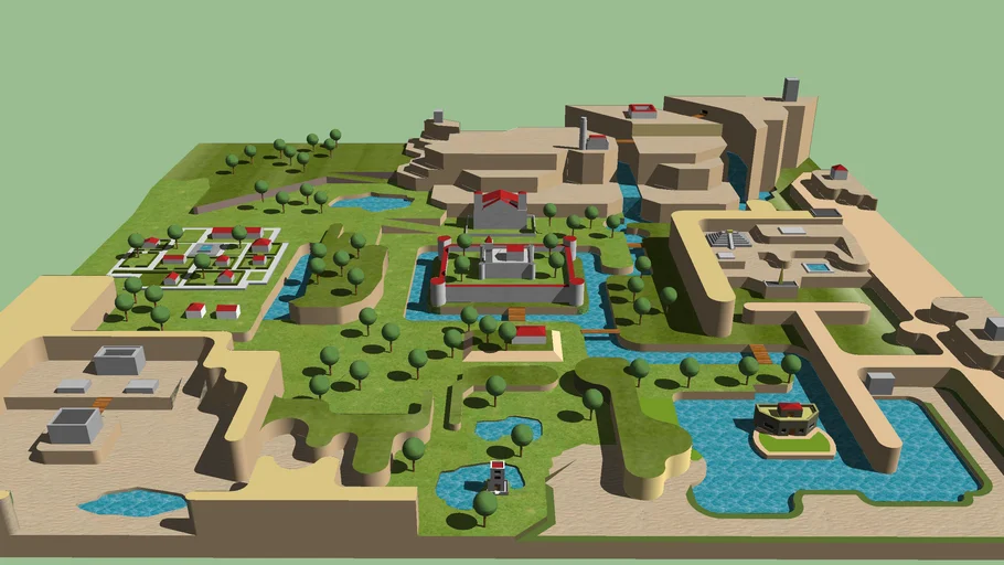 HYRULE MAP 3D A LINK TO THE PAST