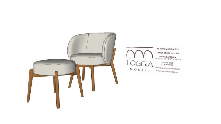 Poltrona Trik e Puff TM Loggia Mobili