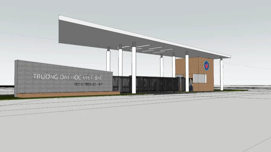 NB.arch_Concept - Main gate of Viet Bac University _TN -VN