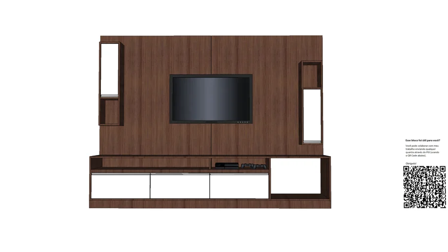 Rack e painel para tv