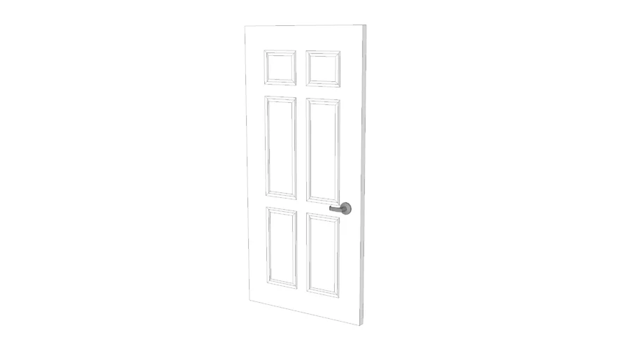 7 Traditional Door - White