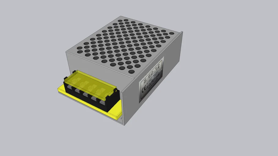 QUANS 110V to 12V DC 5A 60W Universal Regulated Switching Power Supply LED Lighting Strip CCTV