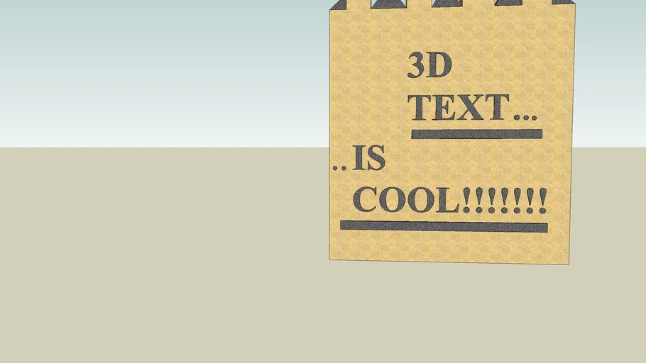 3d text