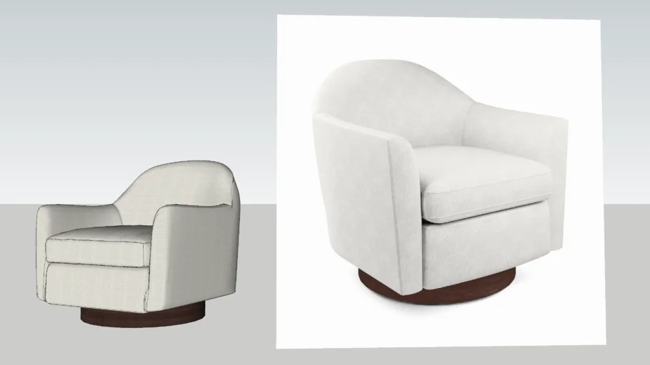 WEST ELM - Haven Swivel Chair