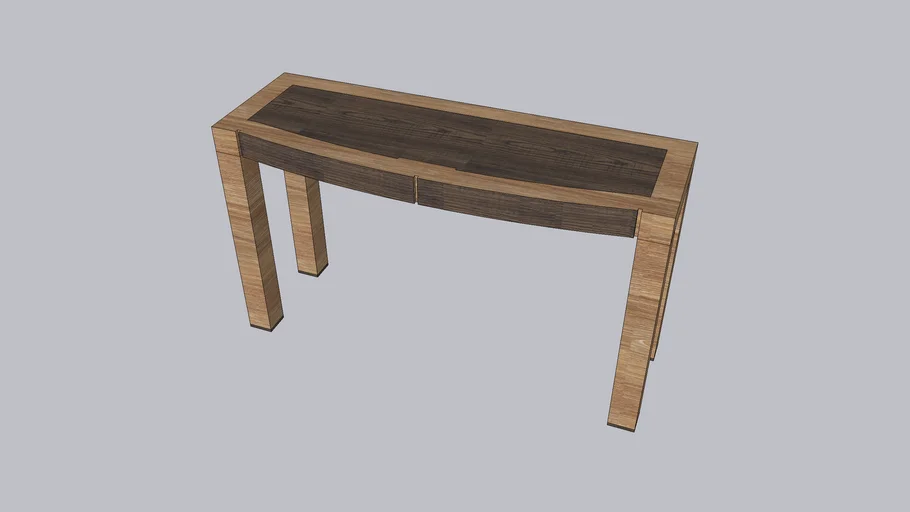 Wooden Console | 3D Warehouse