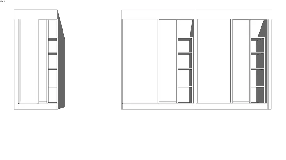PLACARD coulissant rampant combles 2
