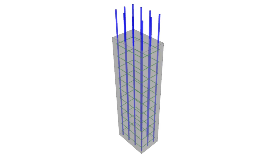 Concrete Column Rectangular cw Rebar