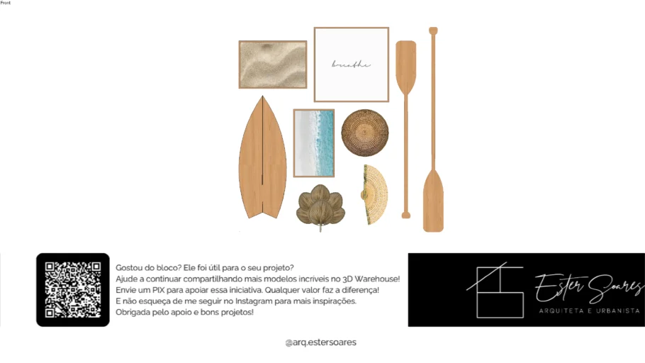 Composição de decoração - Praiana | Boho