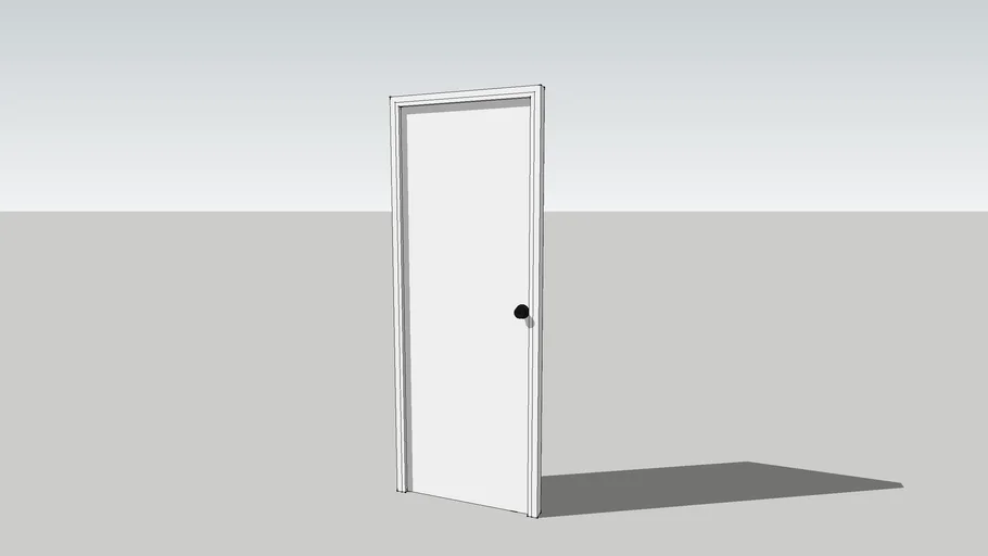 Puerta lisa, sin taleros de 0.80x2.10 m.