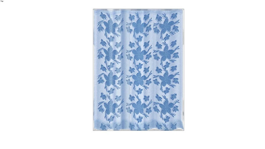 blue flower panel 