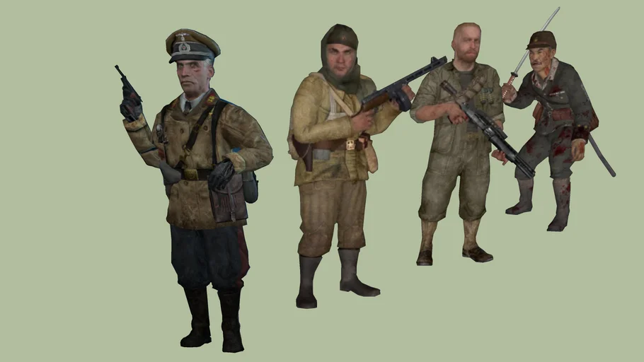 Black Ops Zombie - Kino der Toten Characters