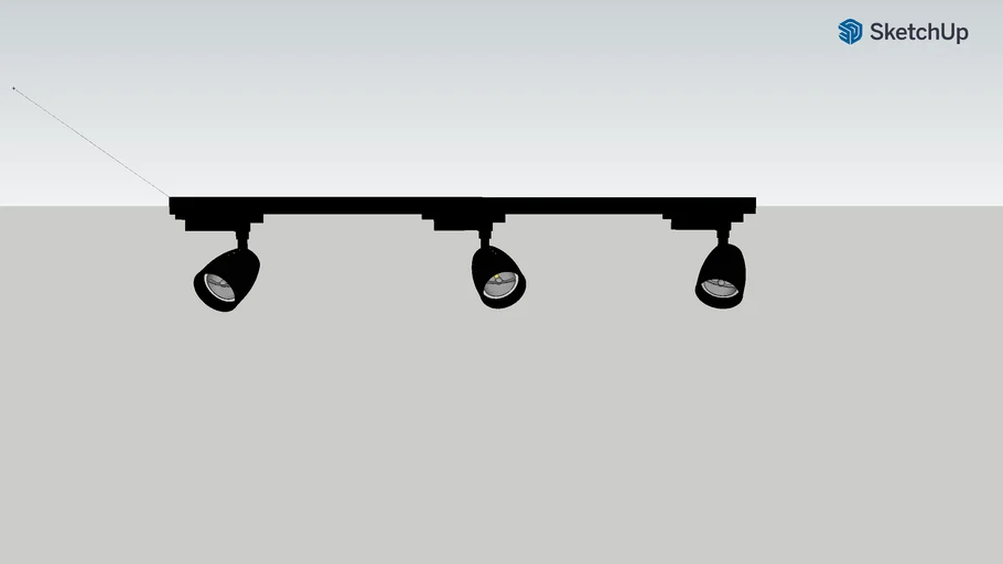 Kit Trilho LED Direct 3000K 18W Preto da marca Taschibra