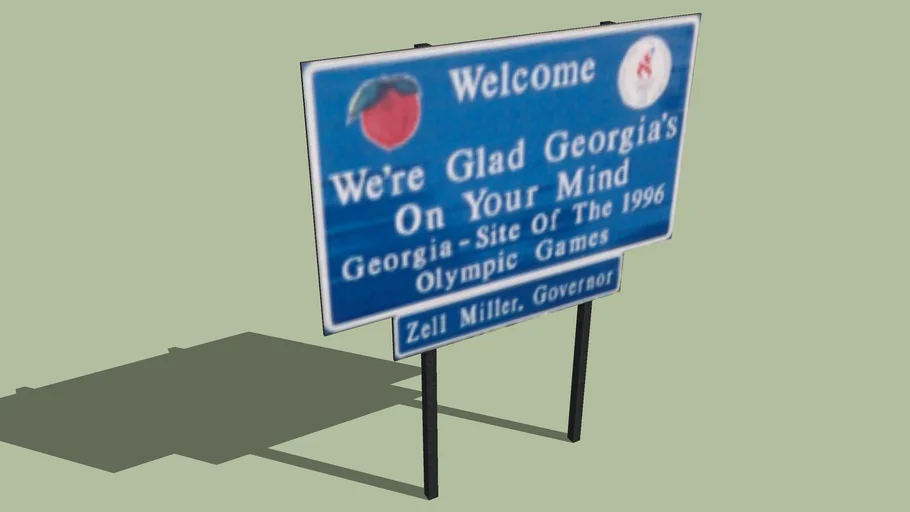 Welcome Sign Georgia | 3D Warehouse