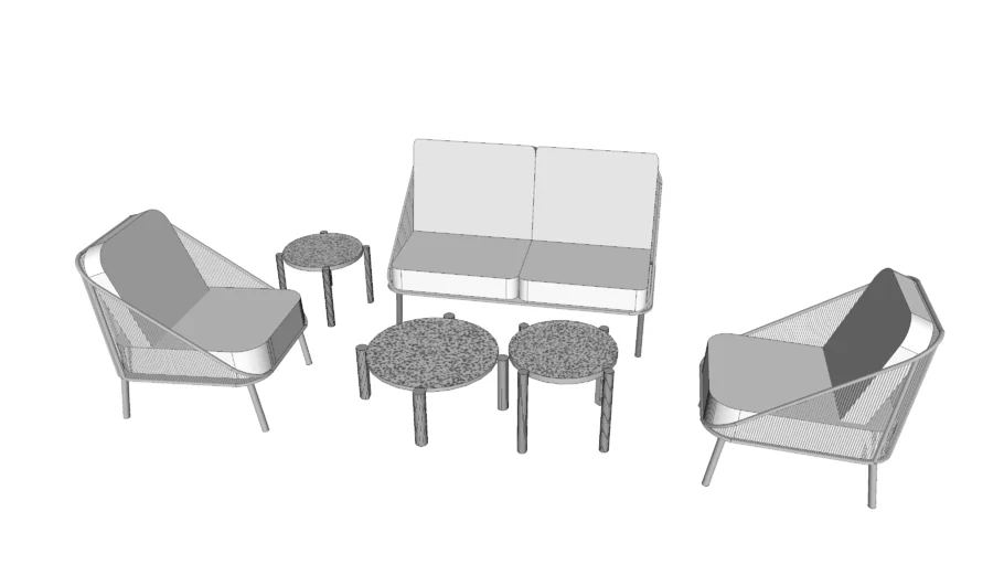 Set de sala de exterior Génova