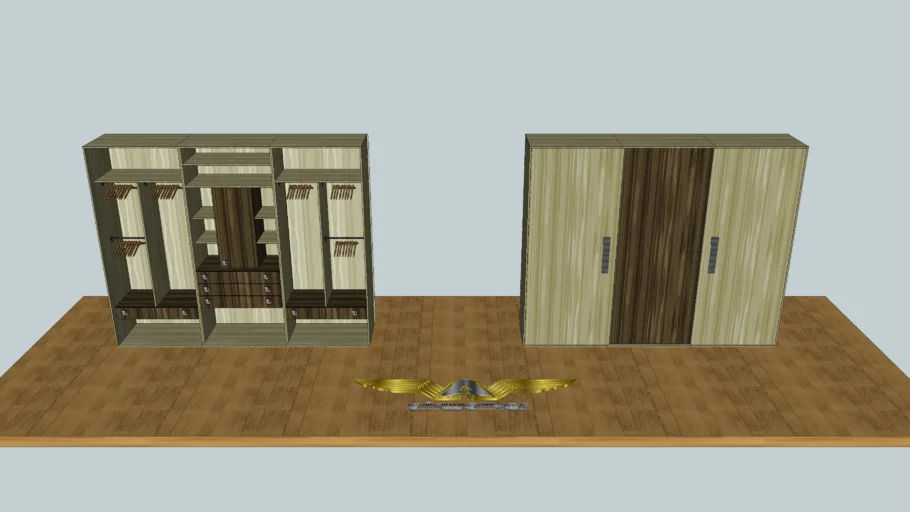 wardrobe with sliding doors