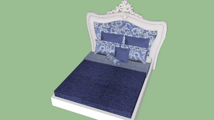 blue bed