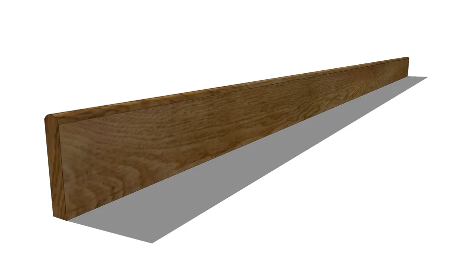 Coppered Oak (Enhanced Grain) Millboard Bullnose